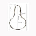 Rust-resistant Iron buckle curtain hook Convenient Adjustable size Shower curtain hook Iron-made Versatile Gourd buckle.