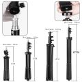 Photographic Lighting Stand Fill Light Stand Adjustable Tripod Suit For Ring Light With 1/4 Screw Ring Lamp Softbox Ringlight. 