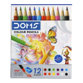 Combo package,Doms mini 12 colors pencil and A5 sketch Book for Drawing and painting.