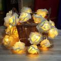 Rose Little lights Flash string lights Bedroom Decoration Flower Lights Party Wedding room Romance Light string 20 LED. 