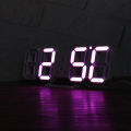 LED Digital Wall Clock – Acrylic Display with Alarm & 3 Brightness Levels.