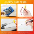 Car Paint Two-in-One (White) Scratch Repair, Automotive Touch Up Paint Pen with Instruction Manual, Quick and Easy.