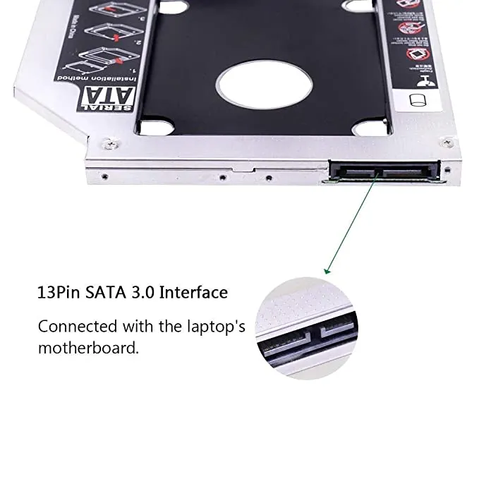 Universal%2012.7mm%20SATA%202nd%20SSD%20HDD%20Hard%20Drive%20Caddy%20Case%20Adapter%20Tray%20Enclosure%20for%20Laptop%20CD/DVD-ROM%20Optical%20Bay%20(Sata-Candy-12.7mm)%20-%20Image%205