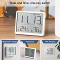 Refrigerator Magnetic Alarm Clock Large Screen Date Temperature Humidity Multi-functional LCD Digital Desktop Table Wall Clocks. 