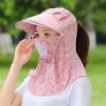Sun Hat Women's Summer UV Protection Cover Face Summer Hat Spot Cap Sun Protection Wide Brim Full Face Sun Cycling. 