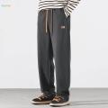 Men's Athletic Sweatpants Loose Fit Pants Joggers for Men with Pockets, Open Bottom Drawstring , Gray, S. 