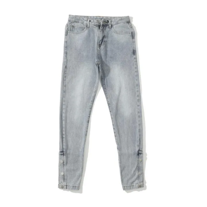 FOGStyle%20Retro%20High%20Street%20Breasted%20Split%20Functional%20Workwear%20Jeans%20Men's%20Beautiful%20High%20Fashion%20Slim%20Fit%20Ankle%20Tight%20Trousers%20-%20Image%206