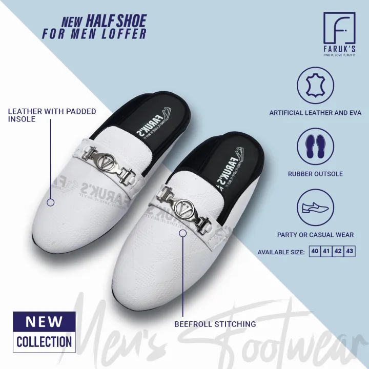 Luxury%20Stylish%20Half%20Shoe%20For%20Men%20Fashionable%20Premium%20Sandal%20For%20Men%20FARUK'S%20Flats%20Formal%20Half%20Shoe%20-%20Image%203