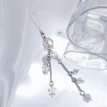 Sea Theme Inspired Hollow Star Pendant Blue Jellyfish Phone Charms Hanging Rope Cute Phone Chain Strap Y2K Beaded Keychain. 