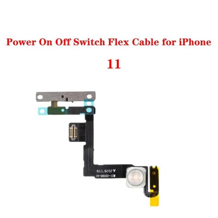 Power%20Volume%20Switch%20On%20Off%20Flex%20Cable%20with%20Metal%20Bracket%20Assembly%20For%20iPhone%2011%20Pro%20Max%20-%20Image%206