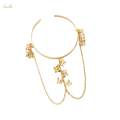 Arm Bracelet Tassel Chain Fashion Gift Jewelry Open Arm Band Upper Arm Cuff Bangles for Valentine'S Day Thanksgiving Graduation Daughter Mom , Style C. 