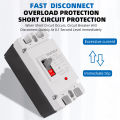 Solar Molded Case DC Circuit Breaker MCCB Overload Protection Switch Protector Solar Photovoltaic PV 150A 250A Battery Isolator. 