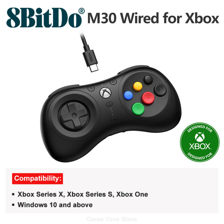 8BitDo%20M30%20Wired%20Gaming%20Controller%20Gamepad%20for%20Xbox%20One%20Series%20X%20S%20and%20Windows%20PC%20with%206-Button%20Layout%20Xbox%20Officially%20Licensed%20-%20Image%204