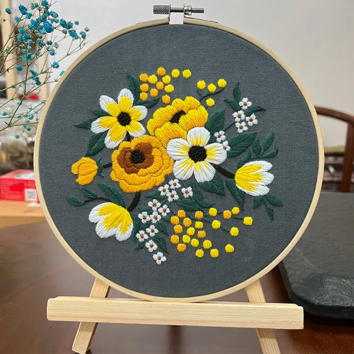 GC%20Diy%20Embroidery%20Kit%20Floral%20Patterns%20Embroidery%20Needlework%20Set%20Cross%20Stitch%20Kits%20For%20Beginners%20Craft%20Lover%20-%20Image%202
