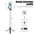 4 in 1 Smartphone Tripod + Selfie Stick with LED Fill Light & Wireless Bluetooth-Compatible Mini Tripod Shutter Remote Control Lengthened Tripod. 