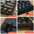 LEAVEN K620 Wired Mechanical Keyboard 61 Keys RGB Lights Green Axis ESports Gaming Office Personality Key Computer Accessories. 