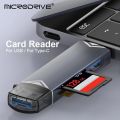 6 in 1 OTG SD TF Card Reader High-speed Transmission Adapter USB Flash Drive Adapter Type C USB2.0 Micro USB Card Reader for PC.