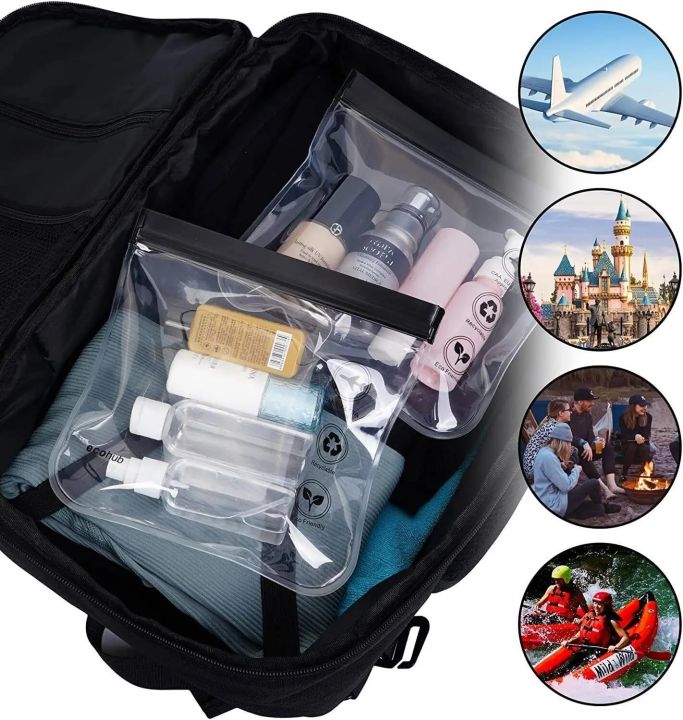1pcs%20Luggage%20Transparent%20Travel%20Use%20Leakproof%20Flight%20Make%20Up%20Waterproof%20For%20Women%20Reusable%20Airport%20Security%20Toiletry%20Bag%20-%20Image%202