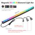 COOLMOON ARGB LED Strip Light With 5V 3Pin Small 4Pin Header Changing Light Speed DIY Lamp Bar Light Strip For PC Computer Case Chassis.