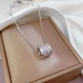 925 Sterling Silver Necklace Pendant High Quality Chain For Women Luxury Fashion Wedding Engagement Jewelry Party Gifts.