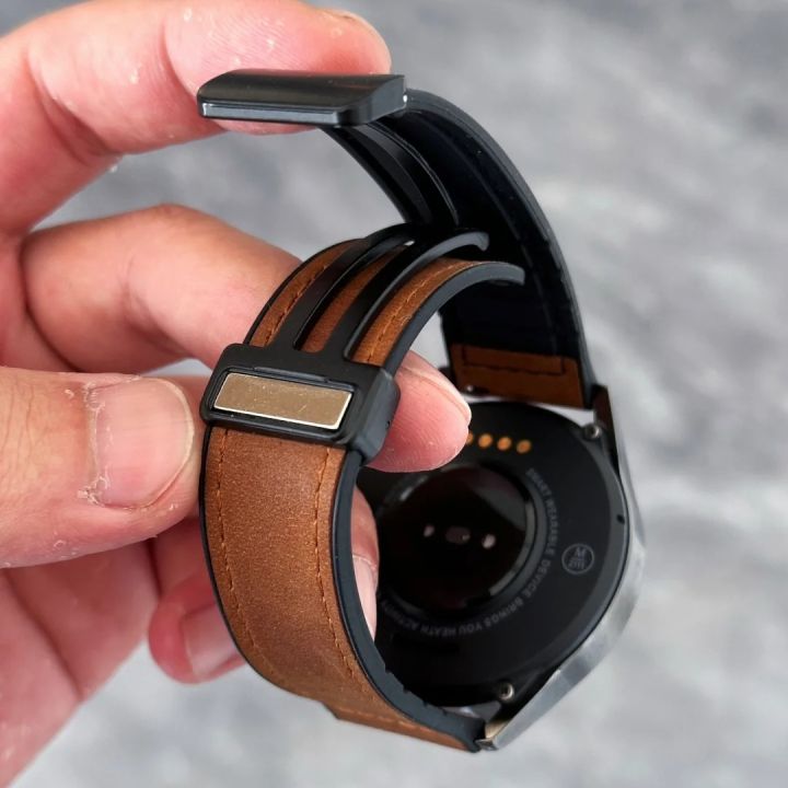 22mm%20magnetic%20leather%20watch%20strap,%20compatible%20with%20Huawei/Xiaomi/Samsung,%20Galaxy%20Watch%203%2045/46mm,%20women's%20and%20men's%20watch%20straps%20-%20Image%202