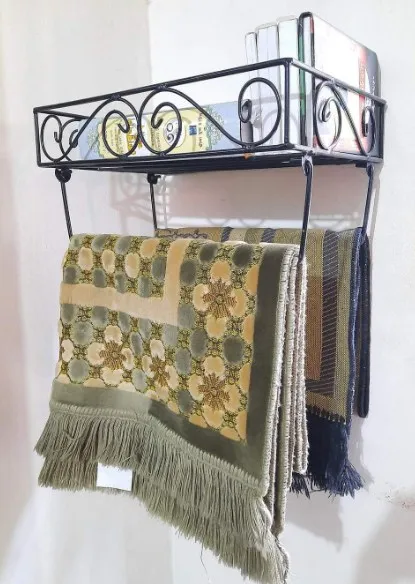 "Black%20Iron%20Wall-Mounted%20Quran%20and%20Prayer%20Mat%20Holder%20%E2%80%93%20Durable%20Square%20Rack,%2015x10x3.5%20Inch%20%E2%80%93%20Easy%20Installation,%20Modern%20Style"%20-%20Image%205
