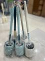 Toilet bowl cleaning set with soft bristle brush Toilet bowl brush and holder Bathroom cleaning brush.