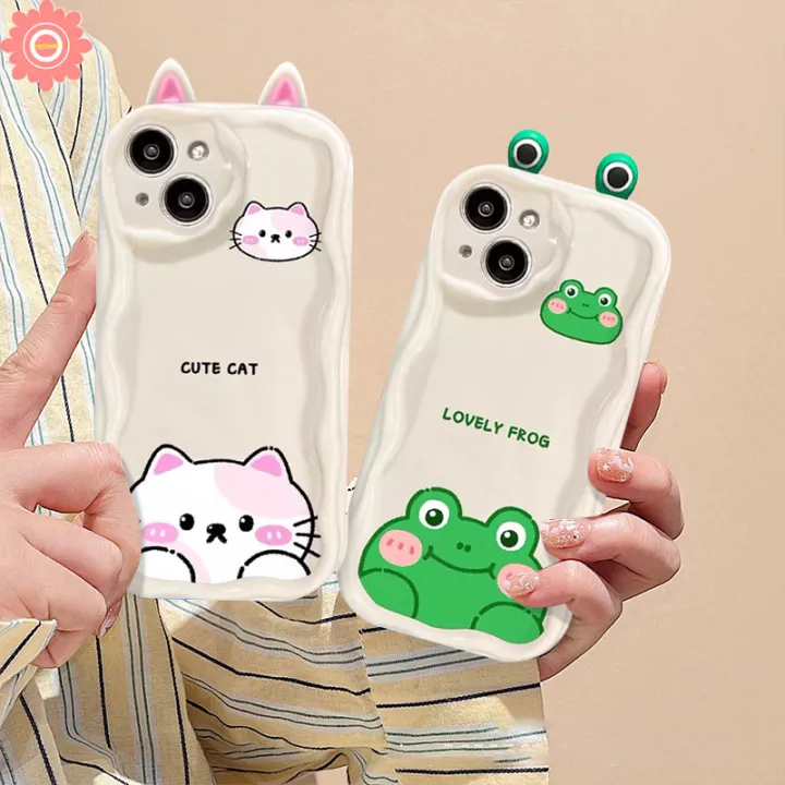 Sweet%20Cute%20Cartoon%203D%20Doll%20Cat%20Bear%20Frog%20Phone%20Case%20Compatible%20for%20IPhone%207Plus%20XR%2013%2015%2011%2014%2012%20Pro%20Max%208%206%207%206S%20Plus%20X%20XS%20MAX%20SE%202020%20Lovely%20Animals%20Wavy%20Curved%20Edge%20Couples%20Soft%20Cover%20-%20Image%206