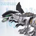 Goglor Electronic Walking Dinosaur Robot Toys with Mist Spray Lights Eyes Roaring Sounds and Swinging Tail Action for Kids. 