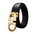 Ferragamo Exclusive Black Belt for Men - Belt For Men. 