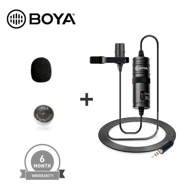 BOYA M1 Microphone. Professional Microphone for Professional Microphone for Mobile and DSLR - Black- Black