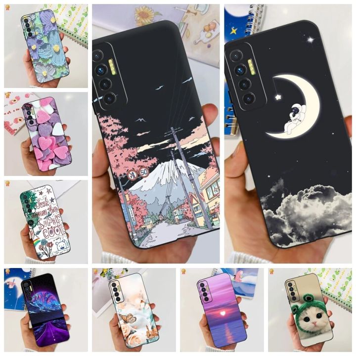 For Tecno Camon 17 Pro Case Fashion Cartoon Astronaut Soft TPU Silicone Back Cover Tecno Camon 17P 17Pro Camon17 Phone Case Capa