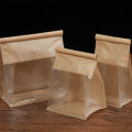 10pcs - toast bag packaging bag, self sealing bread bag, wire rolled edge baking transparent biscuit cake bag. 