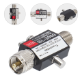 Coaxial Arrester Bulkhead Surge Protector for Antennas Cable Accessories PL259 Thunder Arrestor Outside Stainless Steel Copper.