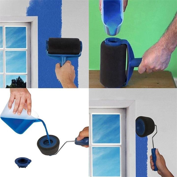 Migeet%208pcs%20Wall%20Painting%20Tools%20Set%20Paint%20Roller%20Runner%20Brush%20Handle%20Flocked%20Edger%20-%20Image%205