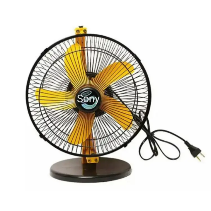 Sony 9 Inch Heavy Duty High Speed Fan (Black and Yellow) | Daraz.com.bd
