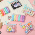 6Pcs Mini Highlighter Pens Set Cute Highlighters Lovely Cartoon Paint Marker Pen School Office. 