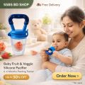 Baby Fruit and Vegetable Silicone Mesh Bag, Tableware for Feeding, Star Design"(1pcs).