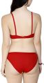 Women's Seamless Bra and Panty Set Chinese Fabric Soft Stretch Lingerie Red Black.