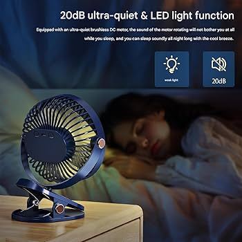 New USB Rechargeable Fan Desktop Folding Portable Moving Clip Fan Small ...