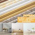 2023NWE 3d Waterproof Wallpaper Border Peel And Stick Wall Border Foam M0lding Trim Wall Lines Adhesive Stickers Decoration.