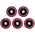 5Pcs Call Button Restaurant Pager Wireless Waiter Transmitter 433MHz for Hookah Bar Cafe Customer Service Red B. 