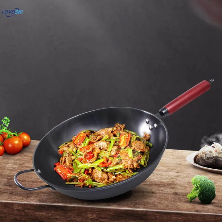 Kitchen%20Frying%20Pan%20Long%20Handle%20Cookware%20with%20Lids%20for%20Food%20Beef%20Vegetable%20-%20Image%205