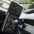 Slide Lens Funda for Infinix Note 30 5G Case for Infinix Note 30 Pro 4G Case Magnetic Ring Stand Holder Armor Cover. 