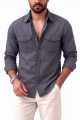 Men's Stylish Double Pocket Full Sleeve Shirt.