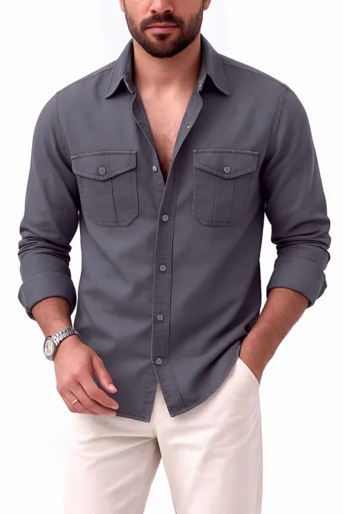 Men's%20Stylish%20Double%20Pocket%20Full%20Sleeve%20Shirt%20-%20Image%207