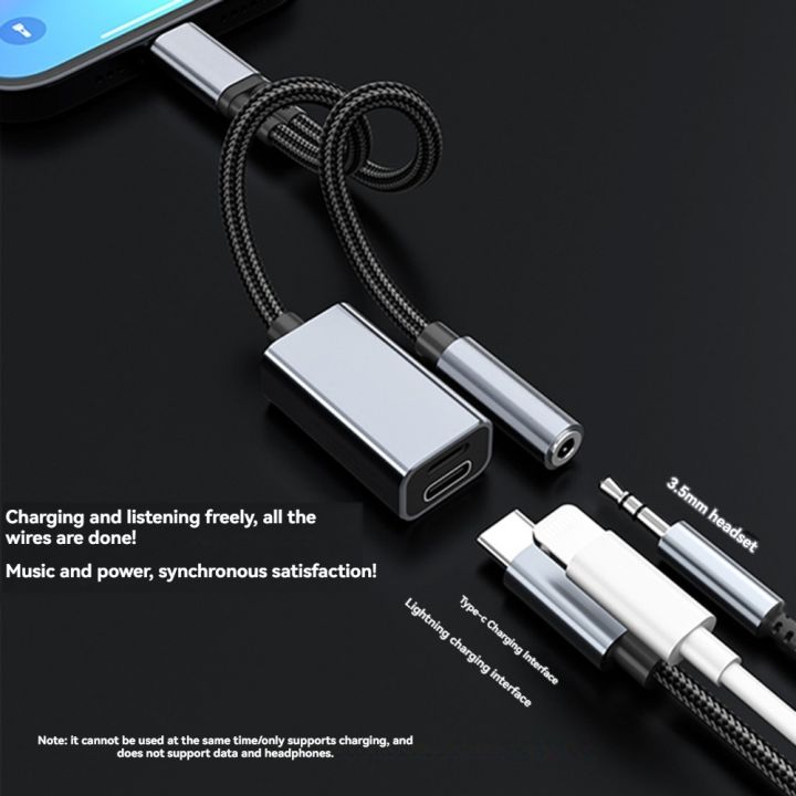 3in1%20USB%20C%20to%203.5mm/Type-C/IOS%20Aux%20Audio%20Adapter%20Gray%20-%20Image%2010
