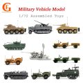 1/72 4D Assembled Military Model Armed Tank Armored Vehicle Willis Jeep Cougar M3A1 Simulation Toy Soldier Models.
