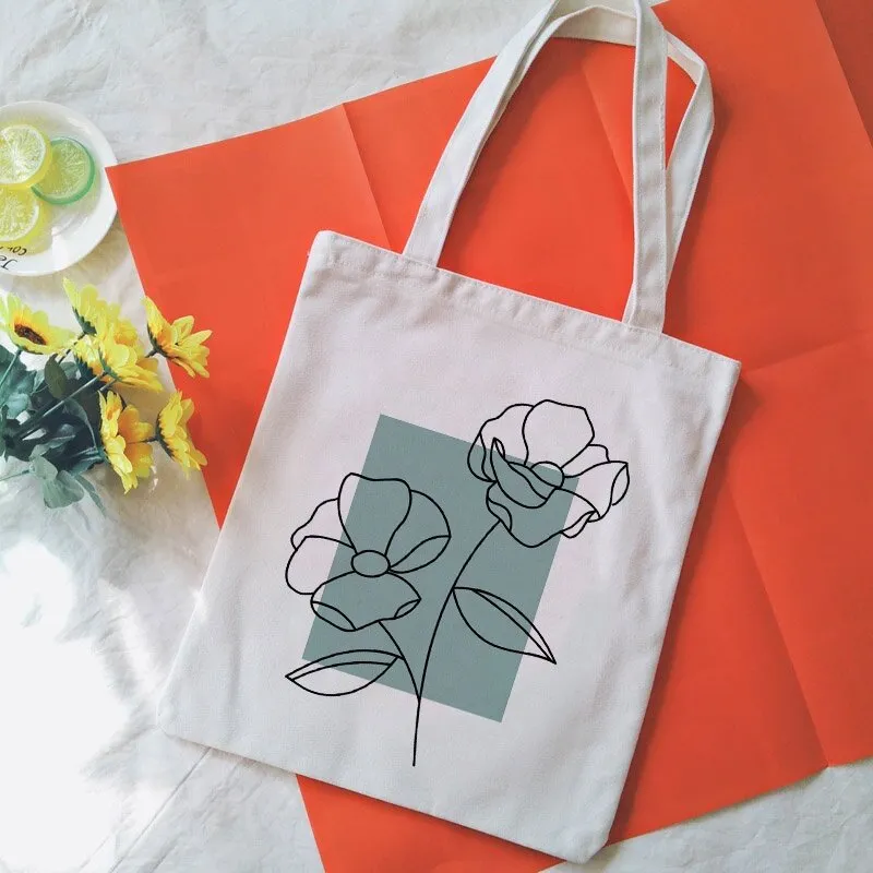 Drawing tote bag best sale