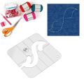 11PCS Free-Motion Quilting Template Set-Sewing Ruler & Clear Mark Acrylic Ruler & Ironing Ruler for DIY Machine Quilting.